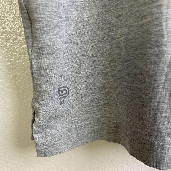 Public Rec Polo Shirt Large Mens Grey Short Sleeve Performance Preppy Active - Picture 11 of 13